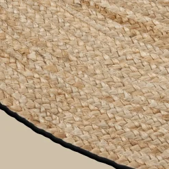 Round Solid Jute Rug