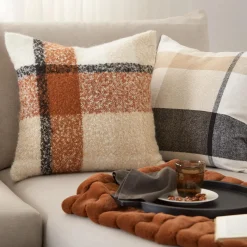 Rust Cougar Faux Fur Throw