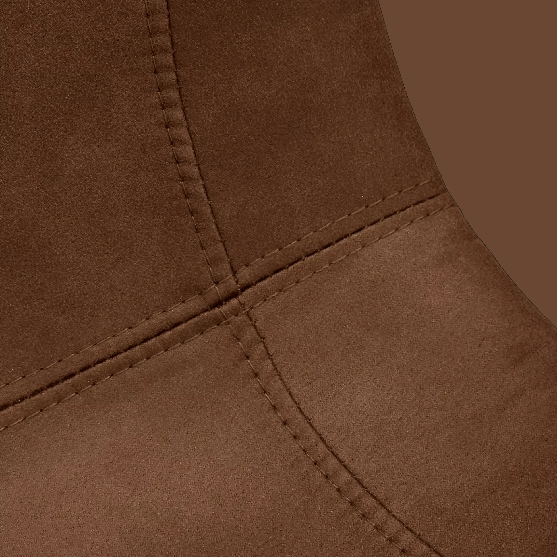 Rust Textured Faux Leather and Metal Dining Chair