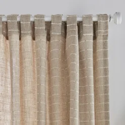 Saara Beige Back-Tab Curtain