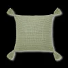 Sage Erna Decorative Pillow with Tassels
