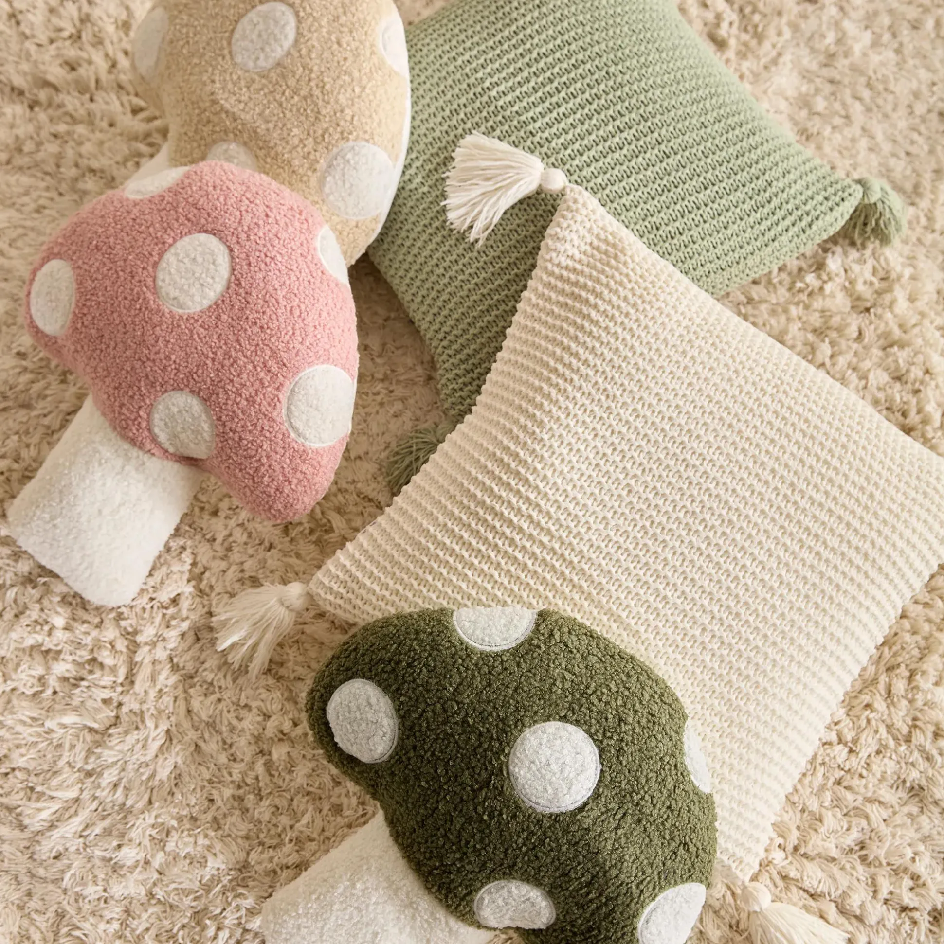 Sage Erna Decorative Pillow with Tassels