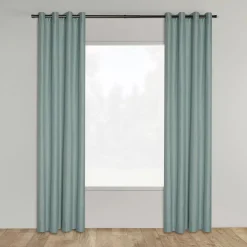 Seafoam Aqua Darja Blackout Curtain