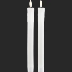 Set of 2 Flameless Taper Candles