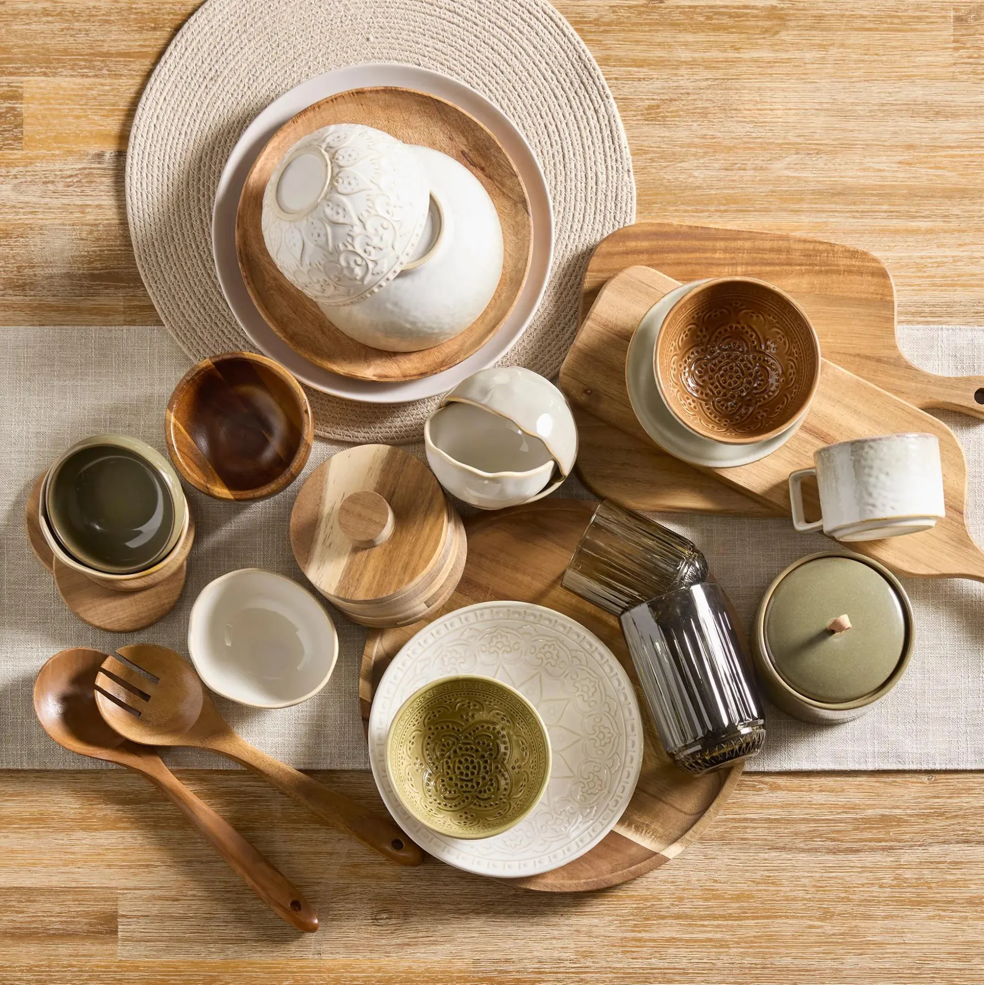 Set of Wood Spoon & Fork