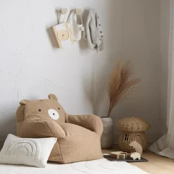 Sherpa Bear-Shaped Chair