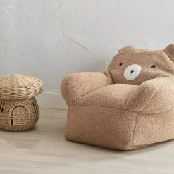 Sherpa Bear-Shaped Chair