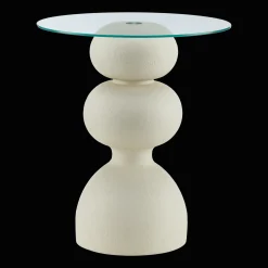 Side Table with Glass Top
