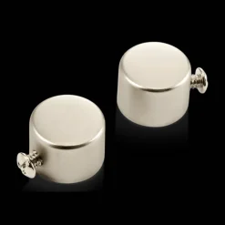 Silver Pole End Caps