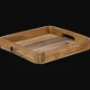 Square Acacia Wood Tray