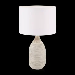 Striped Ceramic Table Lamp