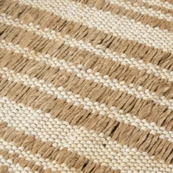 Striped Natural Table Runner