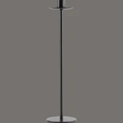 Tall Black Iron Taper Candle Holder
