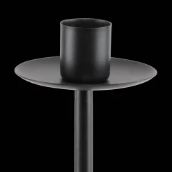 Tall Black Iron Taper Candle Holder
