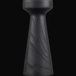 Tall Wood Pillar Candle Holder