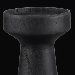 Tall Wood Pillar Candle Holder