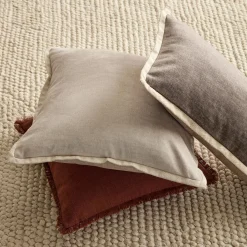 Taupe Beatrice Decorative Lumbar Pillow