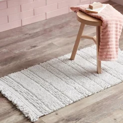 Textured Boho Bath Mat
