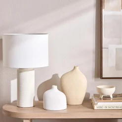 Textured Ceramic Table Lamp