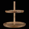 Two Tier Wood Serving Tray