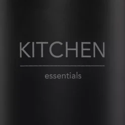 Typography Black Utensils Jar