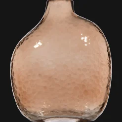 Uneven Pink Glass Vase