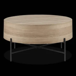 Veneer and Metal Coffee Table