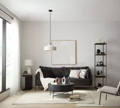 Veneer and Metal Coffee Table