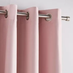 Vintage Pink Chambray Blackout Curtain