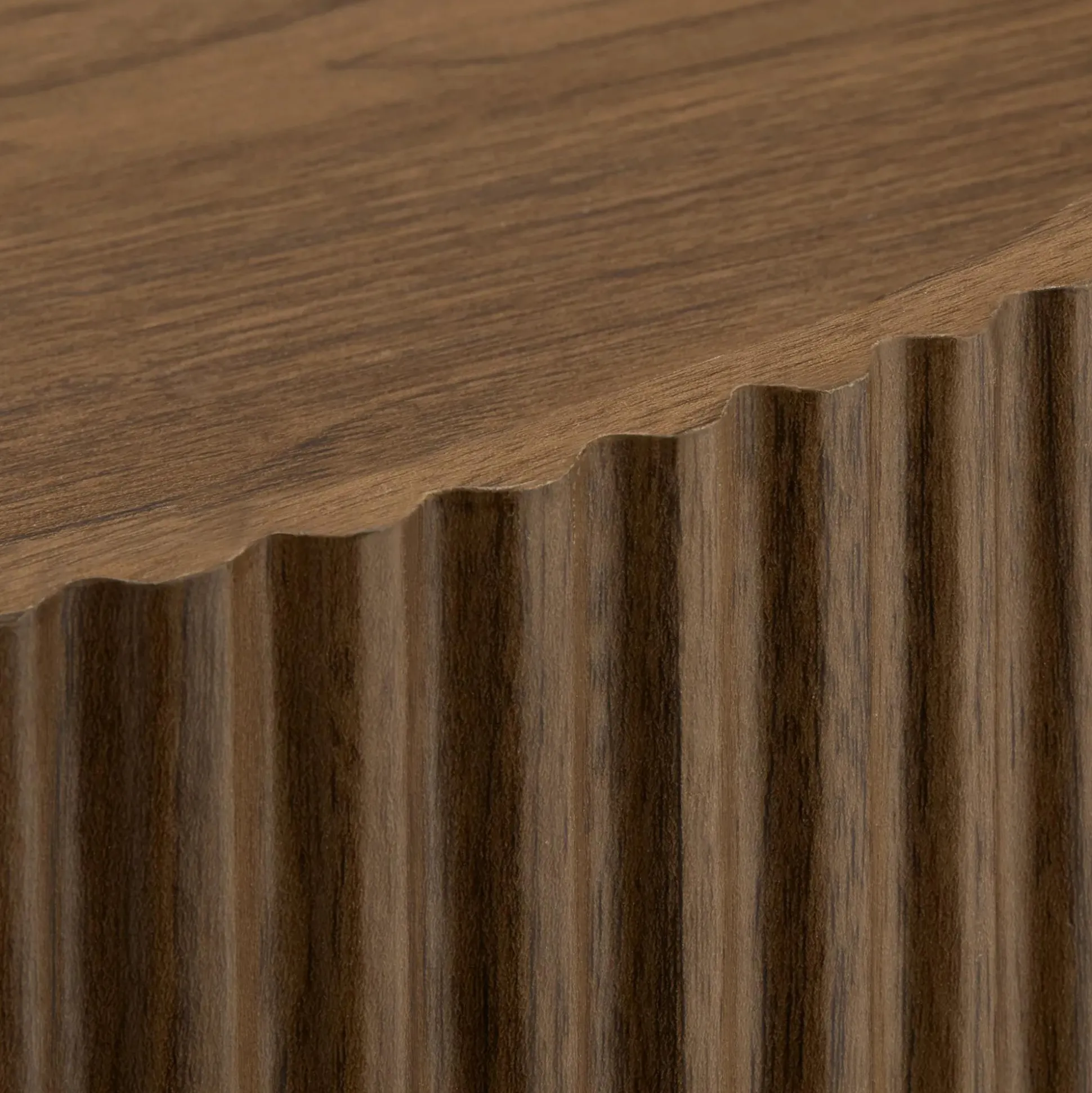 Walnut Side Table with Hidden Storage