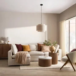 Walnut Side Table with Hidden Storage