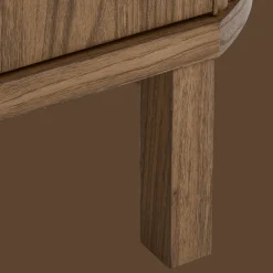 Walnut Veneer Buffet With Two Doors