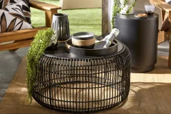 Waterfall Eucalyptus in White Hourglass Pot