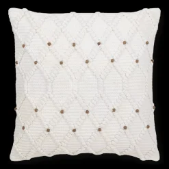 Wendi Diamond Loops & Beads Decorative Pillow