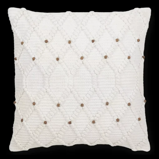 Wendi Diamond Loops & Beads Decorative Pillow - Ideal Dwelling