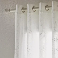 White Aroona Sheer Curtain