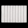 White Bathmat with Black Stripes
