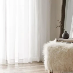 White Carla Sheer Curtain