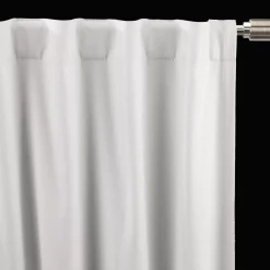 White Chita Back Tab Blackout Curtain
