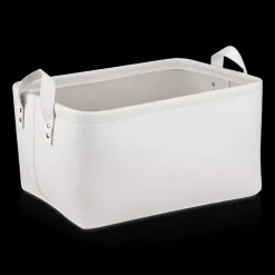 White Chita Storage Basket with Handles