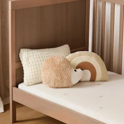 White Cory Chenille Decorative Lumbar Pillow