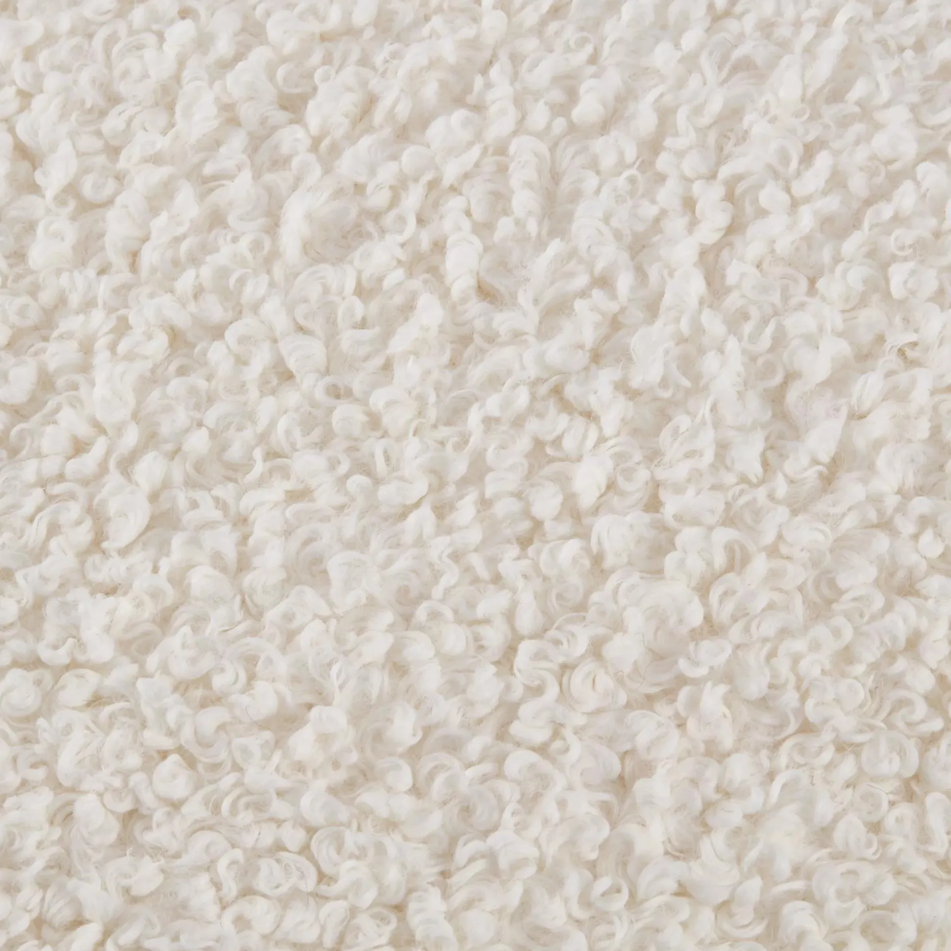 White Doodle Boucle Throw