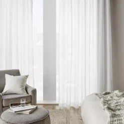 White Gusta Embroidered Curtain