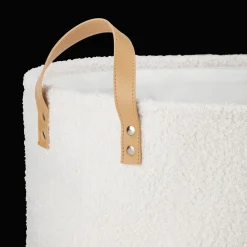 White Hamper with Boucle
