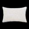 White Lindy Lumbar Decorative Pillow