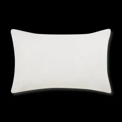 White Lindy Lumbar Decorative Pillow