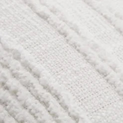 White Lindy Lumbar Decorative Pillow