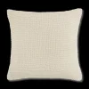 White Lonny Knit Throw Pillow