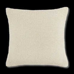 White Lonny Knit Throw Pillow