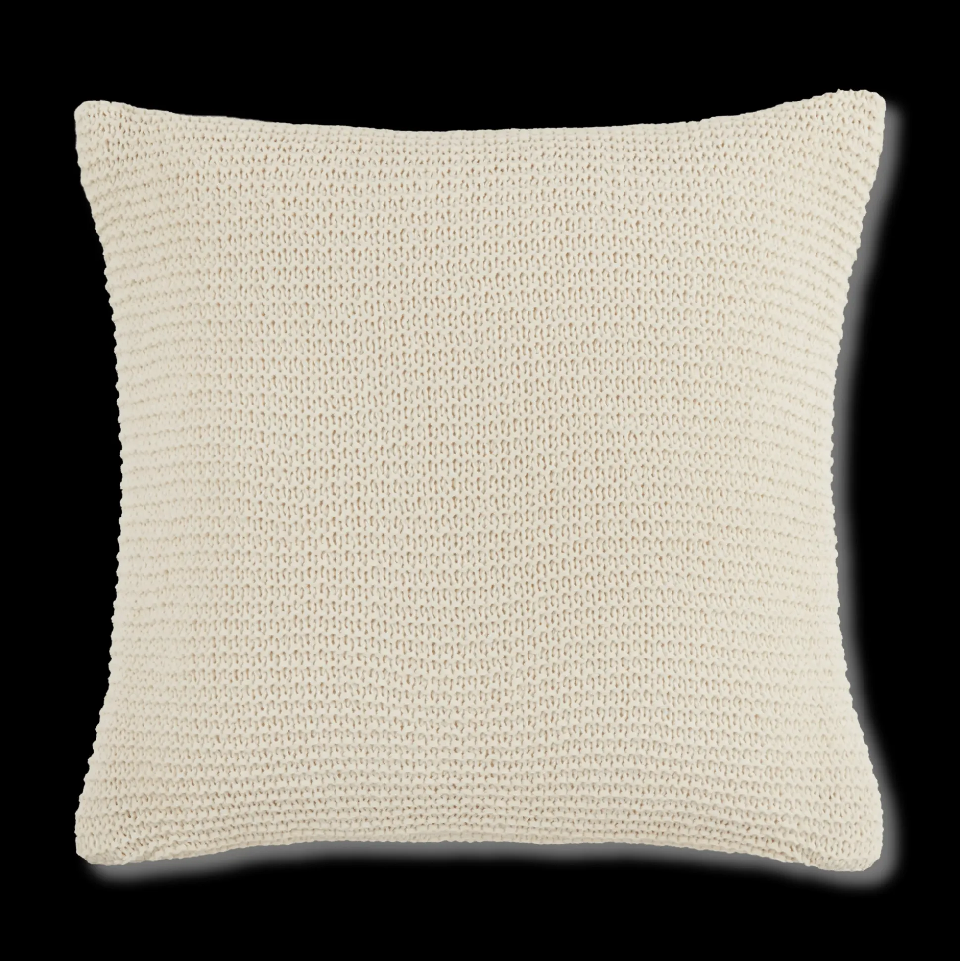White Lonny Knit Throw Pillow